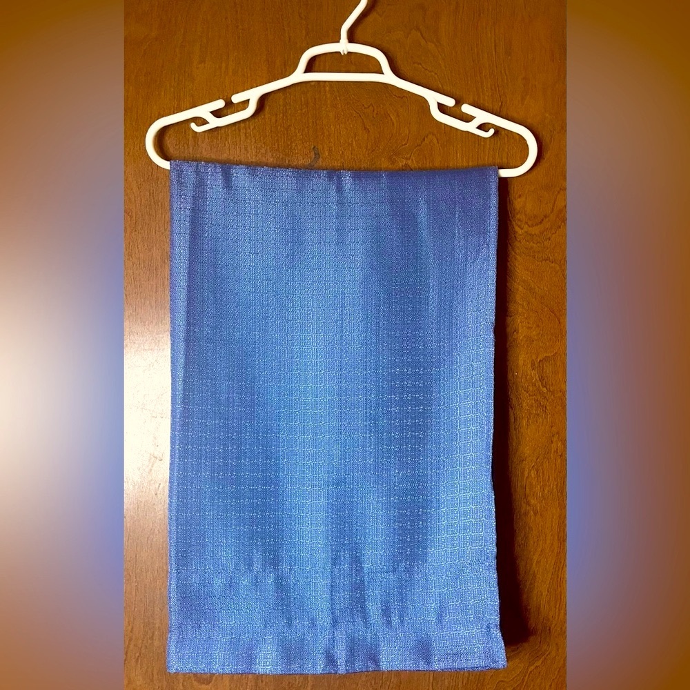 Window Panel Solid Sky Blue 84”x 27.5” Rod Pocket NEW